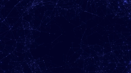 Dark Blue Plexus Background Illustration