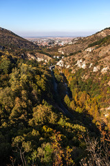 Panoramic view of town of Asenovgrad, Bulgaria