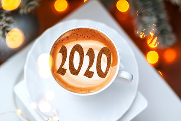 Figures 2020 as a symbol of the New Year