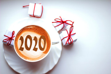 Figures 2020 as a symbol of the New Year
