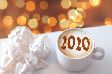 Figures 2020 as a symbol of the New Year