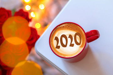 Figures 2020 as a symbol of the New Year