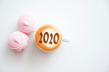 Figures 2020 as a symbol of the New Year