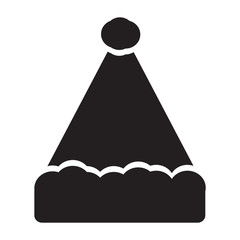 Isolated santa hat icon. Christmas season - Vector illustration