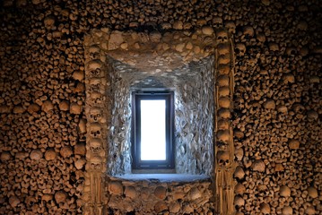 Bones Chapel in Evora Portugal