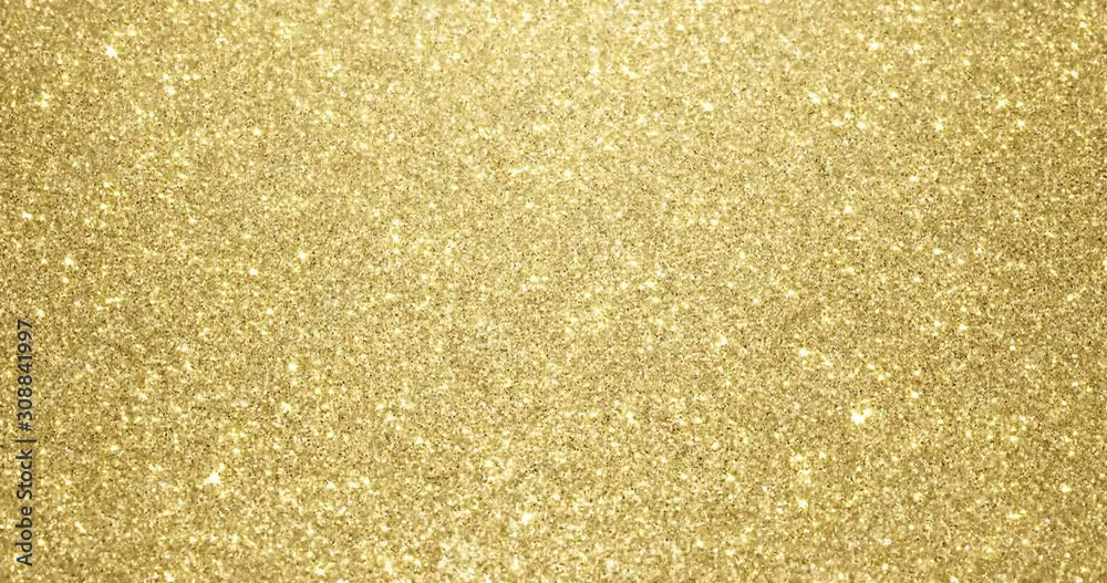Aufkleber gold glitter background with sparkling texture. golden shimmering light, stars sequins sparks and gl