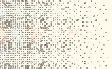 Pixel abstract mosaic of colored squares, small particles. Vector illustration isolated background.