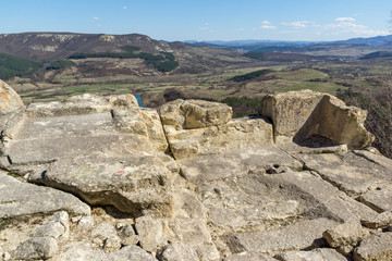 Fototapeta na wymiar Ruins at Archaeological Area of Perperikon, Bulgaria