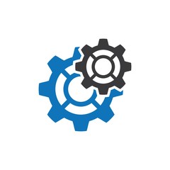 Gear logo vector icon