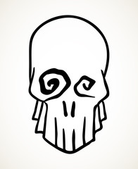 Halloween skull design element