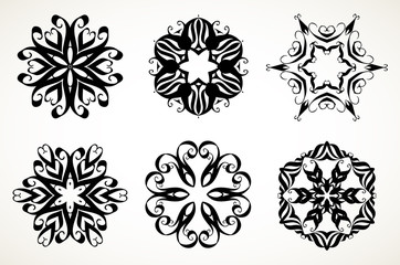 Ornate doodle mandalas