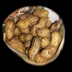 Groundnut shells roasted and ready to eat