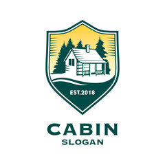 Cabin Wood Home Logo