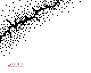 Fototapeta premium Crack. Illustration of abstract pixel background. Vector design.