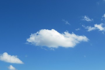 Naklejka na ściany i meble Blue sky with cloud, natural background