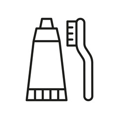 Brush Toothpaste icon vector design templates