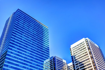 Fototapeta na wymiar Modern office buildings in downtown Calgary