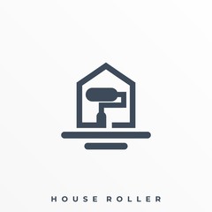 House Roller Illustration Vector Template.