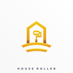 House Roller Illustration Vector Template