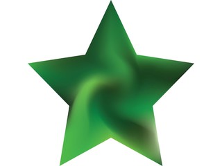 Obraz premium Mesh background in the form of pentagram.