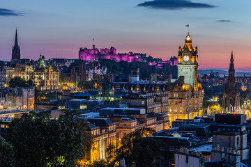 Fototapeta na wymiar Edinburgh at night, Scotland