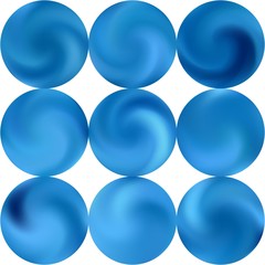 Gradients kit with round smooth backgrounds.