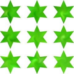 Set of hexagram chromatic backgrounds.