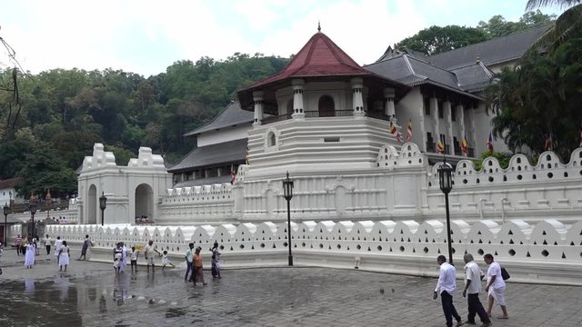 outside of the Sri Dalada Maligawa
Temple of the Sacred Tooth Relic, Kandy, Sri Lanka