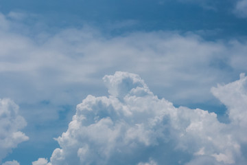 blue sky with white clouds