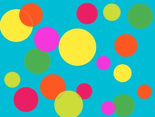 Poka Dots on blue