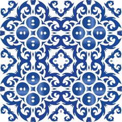 Decorative color ceramic azulejo tiles.