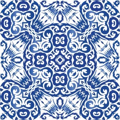 Decorative color ceramic azulejo tiles.