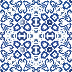 Traditional ornate portuguese azulejo.
