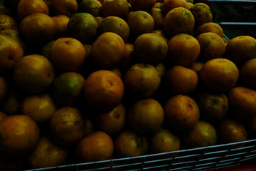 Orange for sell in the market.