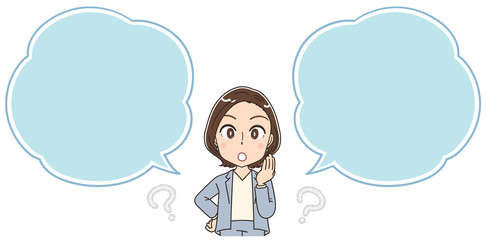 キャリアウーマンのイラスト 転職 仕事 スーツ 女性