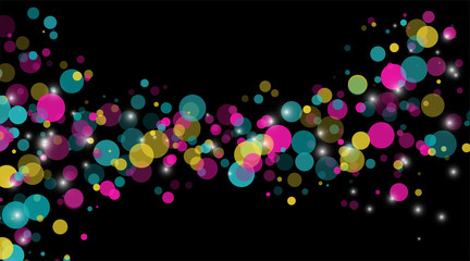 abstract vector background. Circle Dot Unique color pastel isolated black Background . Vector Illustration For Wallpaper, Banner, Background, Card, Landing Page etc.