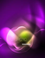 Neon lights vector abstract background