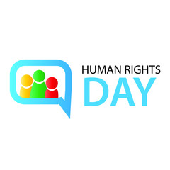 human right day vector illustration. design template