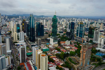 Obraz premium Beautiful aerial view of the City of Panama 