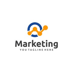 Marketing Logo design simple and minimalist