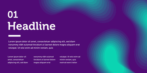 Fototapeta premium Abstract Wave Design Template