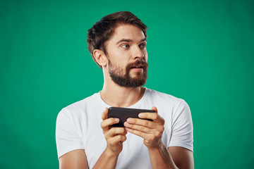 young man with a cup of coffee