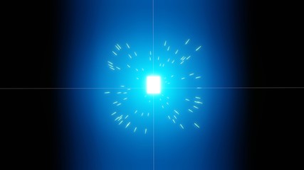 青く綺麗に輝く発光の背景