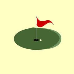 golf symbol icon vector illustration