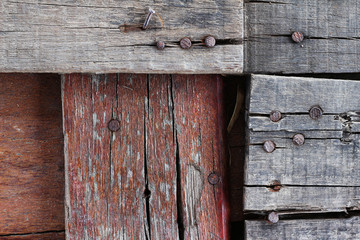 nailed down on wooden floors