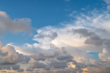 Beautiful and colorful sky