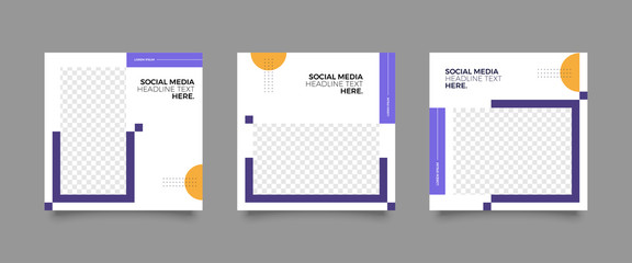 Modern promotion square web banner for social media post template. Elegant sale and discount promo backgrounds for digital marketing	