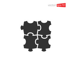 Puzzle Icon Design Vector Template