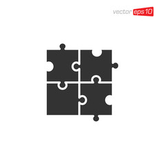 Puzzle Icon Design Vector Template