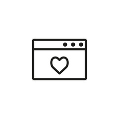 Charity service thin line icon. Kindness, helping online, fundraising isolated outline sign.Donation and charity concept. Vector illustration symbol element for web design and apps